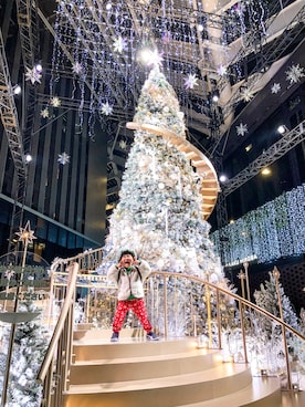 「アイテム（スウェットパンツ）」を使った、りんちゃんのさん（キッズ・100cm）の秋コーディネート