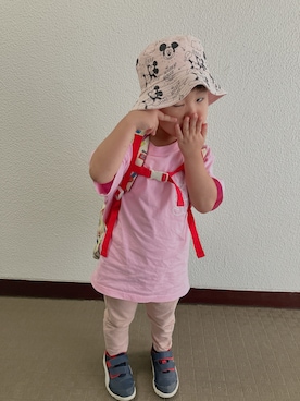 「アイテム（Tシャツ/カットソー）」を使った、りんちゃんのさん（キッズ・100cm）の秋コーディネート