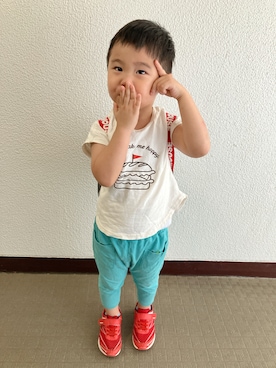 りんちゃんのさん（キッズ・100cm）の夏コーディネート