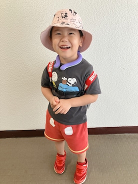 「アイテム（パンツ）」を使った、りんちゃんのさん（キッズ・100cm）の秋コーディネート