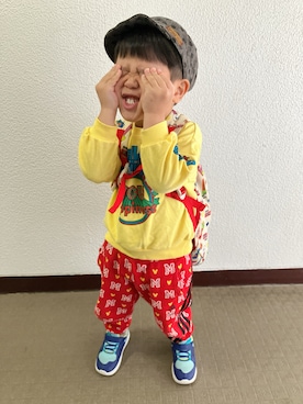 「アイテム（パンツ）」を使った、りんちゃんのさん（キッズ・100cm）の秋コーディネート