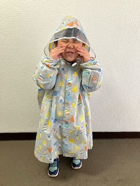 「知らないのアイテム（その他、グレー系）」を使った、りんちゃんのさん（キッズ・100cm）の春コーディネート