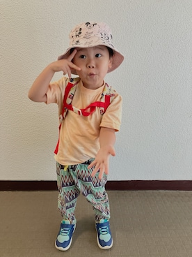 「アイテム（パンツ）」を使った、りんちゃんのさん（キッズ・100cm）の秋コーディネート