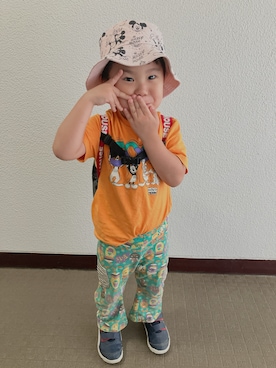 「アイテム（トップス）」を使った、りんちゃんのさん（キッズ・100cm）の秋コーディネート
