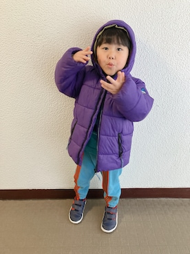 「MARKEY'S（マーキーズ）のアイテム」を使った、りんちゃんのさん（キッズ・100cm）の冬コーディネート