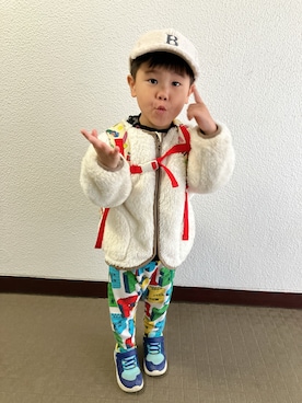 「アイテム（パンツ）」を使った、りんちゃんのさん（キッズ・100cm）の秋コーディネート