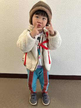 「アイテム（パンツ）」を使った、りんちゃんのさん（キッズ・100cm）の秋コーディネート