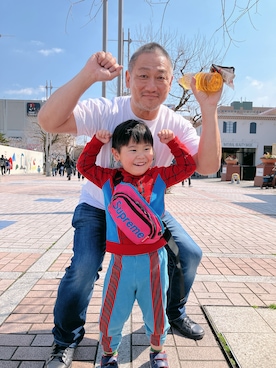 「MARKEY'S（マーキーズ）のアイテム」を使った、りんちゃんのさん（キッズ・100cm）の春コーディネート