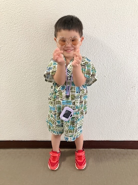 「アイテム（水着/着物・浴衣）」を使った、りんちゃんのさん（キッズ・100cm）の夏コーディネート