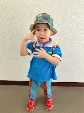 「アイテム（Tシャツ/カットソー）」を使った、りんちゃんのさん（キッズ・100cm）の夏コーディネート