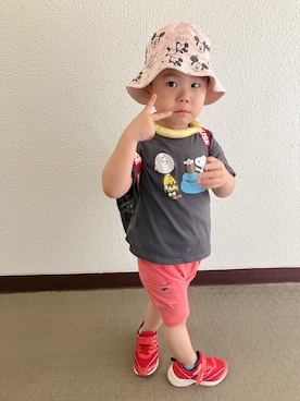 「アイテム（Tシャツ/カットソー）」を使った、りんちゃんのさん（キッズ・100cm）の夏コーディネート