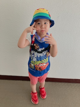 「アイテム（パンツ）」を使った、りんちゃんのさん（キッズ・100cm）の夏コーディネート