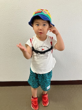 「アイテム（パンツ）」を使った、りんちゃんのさん（キッズ・100cm）の秋コーディネート