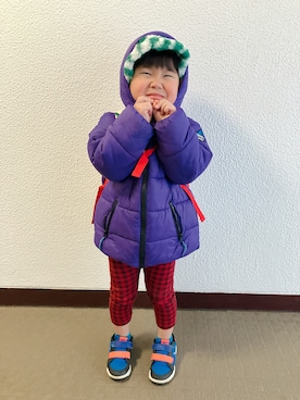 「アイテム（ジャケット/アウター）」を使った、りんちゃんのさん（キッズ・100cm）の冬コーディネート