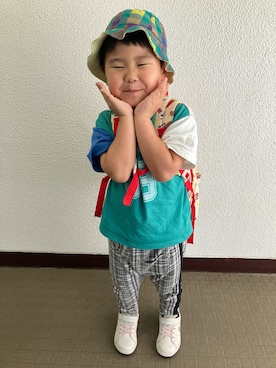 「MARKEY'S（マーキーズ）のアイテム」を使った、りんちゃんのさん（キッズ・100cm）の夏コーディネート