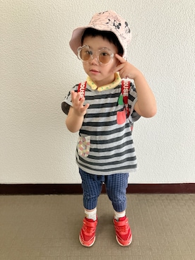 「アイテム（トップス）」を使った、りんちゃんのさん（キッズ・100cm）の夏コーディネート