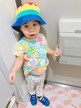 「男の子ベビー」｜りんちゃんのさん（キッズ・90cm）の夏コーディネート