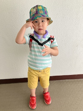 「アイテム（トップス）」を使った、りんちゃんのさん（キッズ・100cm）の夏コーディネート