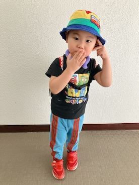「アイテム（パンツ）」を使った、りんちゃんのさん（キッズ・100cm）の夏コーディネート