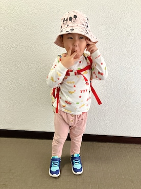 「アイテム（パンツ）」を使った、りんちゃんのさん（キッズ・100cm）の秋コーディネート
