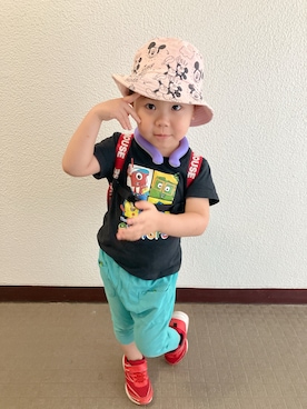 「アイテム（パンツ）」を使った、りんちゃんのさん（キッズ・100cm）の秋コーディネート