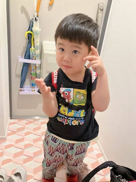 「アイテム（パンツ）」を使った、りんちゃんのさん（キッズ・100cm）の秋コーディネート
