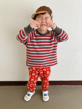 「MARKEY'S（マーキーズ）のアイテム」を使った、りんちゃんのさん（キッズ・100cm）の春コーディネート