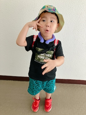 「アイテム（トップス）」を使った、りんちゃんのさん（キッズ・100cm）の夏コーディネート
