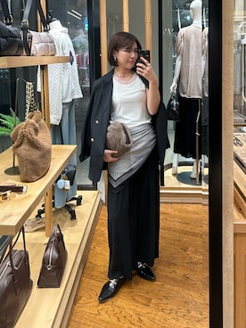 「スカーフ」｜「アイテム（バッグ）」を使った、ｍｉｎａｍｉさん（レディース・160cm）の夏コーディネート