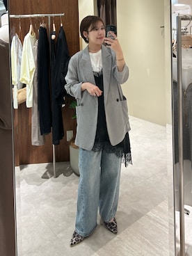 「RIVE DROITE（リヴドロワ）のアイテム（パンツ）」を使った、ｍｉｎａｍｉさん（レディース・160cm）の春コーディネート