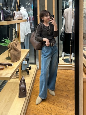 「ボアミュール」｜ｍｉｎａｍｉさん（レディース・160cm）の夏コーディネート