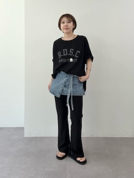 「RIVE DROITE（リヴドロワ）のアイテム（アクセサリー）」を使った、ｍｉｎａｍｉさん（レディース・160cm）の春コーディネート