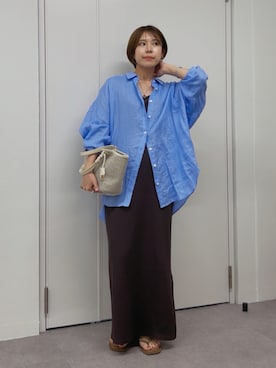「トングサンダル」｜ｍｉｎａｍｉさん（レディース・160cm）の春コーディネート