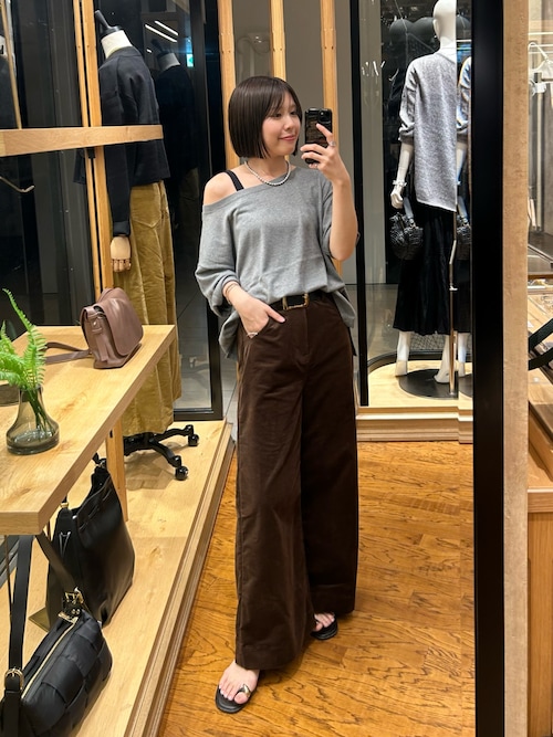 【MONN.:. （モン）】LOOSE KNIT Tee
