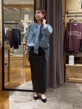 「ボウタイ」｜ｍｉｎａｍｉさん（レディース・160cm）の秋コーディネート