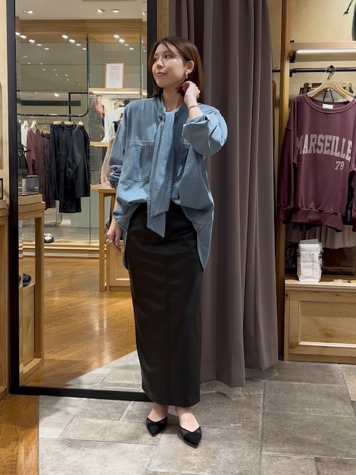 抜け感】デニムボウタイシャツ（シャツ/ブラウス）｜RIVE DROITE