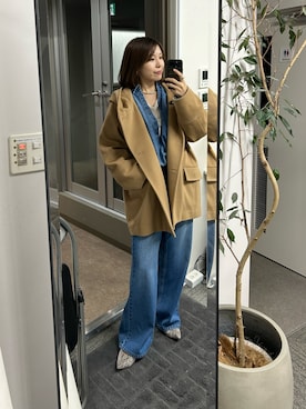 「アイテム（その他アウター）」を使った、ｍｉｎａｍｉさん（レディース・160cm）の秋コーディネート