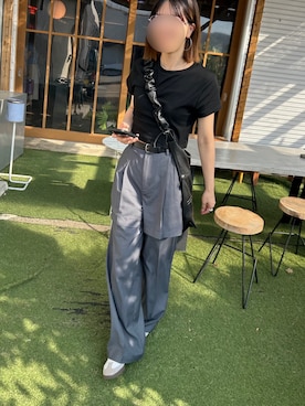 「un/neu（アンノイ）のアイテム」を使った、kkkkさん（レディース・163cm）の夏コーディネート