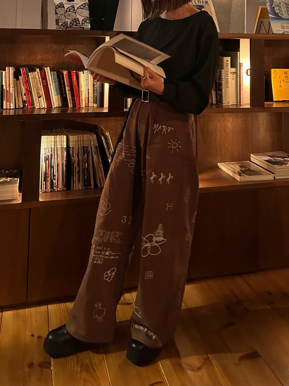 Knuth Marf high waist tattoo pants/KotokaIzumi colを使った