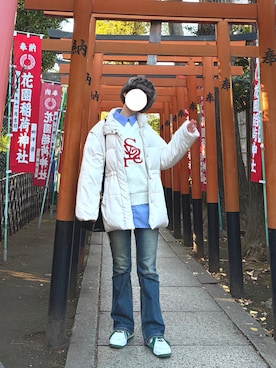 「RETRO GIRL（レトロガール）のアイテム」を使った、ととさん（レディース・159cm）の冬コーディネート