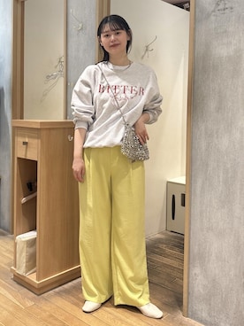 「アイテム（スウェット）」を使った、yuiさん（レディース・166cm・20代）の春コーディネート