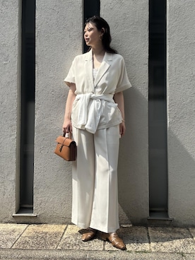 「VIS（ビス）のアイテム（テーラードジャケット）」を使った、yuiさん（レディース・167cm）の春コーディネート