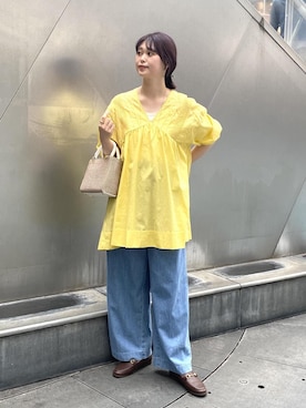 「ロング」｜「アイテム（ローファー）」を使った、yuiさん（レディース・166cm）の春コーディネート