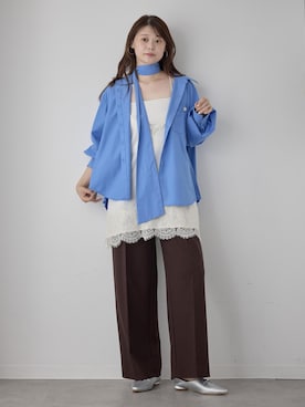 「VIS（ビス）のアイテム（パンツ）」を使った、yuiさん（レディース・167cm）の夏コーディネート
