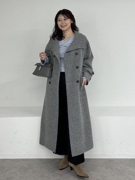 「アイテム（チェスターコート）」を使った、yuiさん（レディース・167cm）の秋コーディネート
