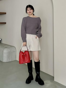 「VIS（ビス）のアイテム（トップス）」を使った、yuiさん（レディース・167cm）の秋コーディネート