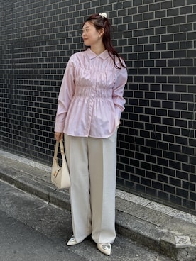 「オイリー」｜yuiさん（レディース・167cm）の春コーディネート