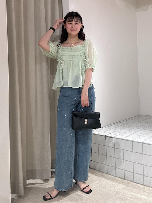 daydayseoul オフィショル リボン シズニルック