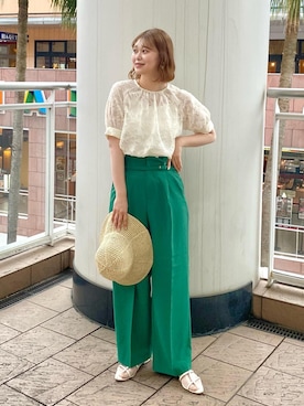 「アイテム（帽子）」を使った、yuiさん（レディース・166cm・10代）の春コーディネート