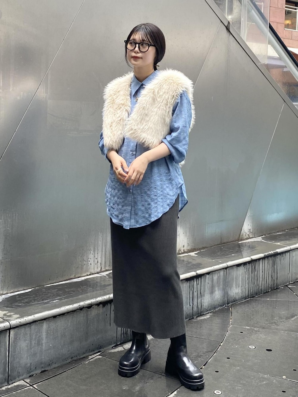 ショートファーベストを使った人気ファッションコーディネート - WEAR